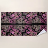 Matig fractal patroon strandlaken (Voorkant)