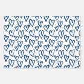 Matig gekleurd hart inpakpapier vel (Voorkant)