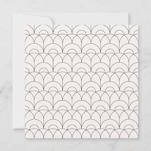 Matig gewaagd, trouwe trouwcrème zwarte elegant save the date (Achterkant)