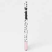 Matig gierpastroze met persoonlijke naam iPhone hoesje (Linkerkant)