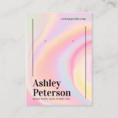 Matig girale regenboogscript oorscherm visitekaartje (Voorkant)