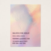 Matig 'Girly Peach' Iridescent Earring Display Kaa Visitekaartje (Achterkant)