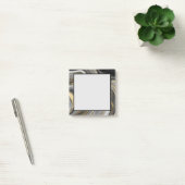 Matig goud- en grijze geode mineraal Abstract Post-it® Notes (Kantoor)