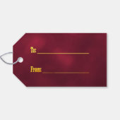 Matig grappig kerstgouden rendierentuin cadeaulabel (Achterkant Horizontaal)