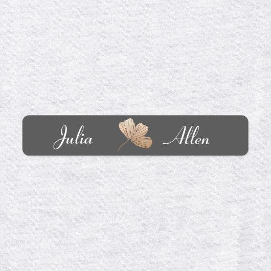 Matig grijs en wit draaiend ijzer voor kleding labels (Design 1)