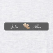 Matig grijs en wit draaiend ijzer voor kleding labels (Design 2)