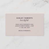 Matig haar stylist tan visitekaartje (Achterkant)