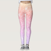 Matig kleurrijk glitter Sparkles Gift Leggings (Voorkant)