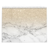 Matig licht glitter ombre glitter marmer kalender (Hoes)