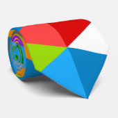 Matig licht kleurig driehoekspatroon stropdas (Opgerold)