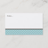 Matig lichtblauw cirkelmodel contactkaartje (Achterkant)