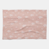 Matig lichtroze kerstboom theedoek (Horizontaal)