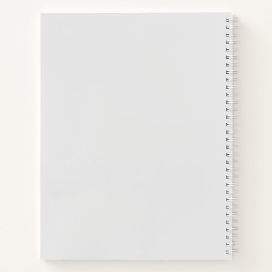 Matig Light Grey Gold Script Monogram Notitieboek (Achterkant)