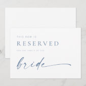 Matig logo-bord met gereserveerde zitplaats | Blau (Voorkant / Achterkant)