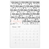 Matig markerpenscript kalender (Feb 2027)