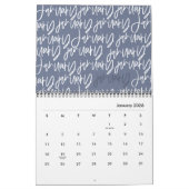 Matig markerpenscript kalender (Jan 2026)