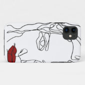 Matig minimaal één lijn trekvlak Case-Mate iPhone case (Achterkant (horizontaal))