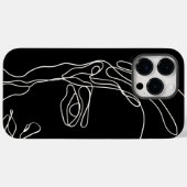 Matig minimaal één lijn trekvlak Case-Mate iPhone case (Achterkant (horizontaal))