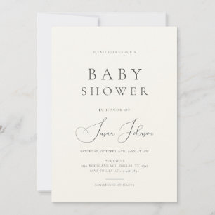 Matig minimaal kalmerend esthetisch Baby shower Kaart