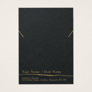 Matig minimaal ketting- of armbandbeeldscherm visitekaartje