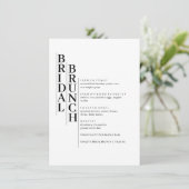 Matig Minimaal Menu Bridal Brunch (Staand voorkant)