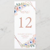 Matig, minimaal, pur, wit, goud (imitaat) menu (Achterkant)