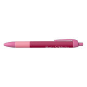 Matig minimaal script hete roze meisjesnaam zwarte inkt pen (Bovenkant)