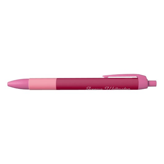 Matig minimaal script hete roze meisjesnaam zwarte inkt pen (Bovenkant)