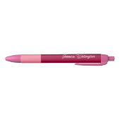 Matig minimaal script hete roze meisjesnaam zwarte inkt pen (Bodem)