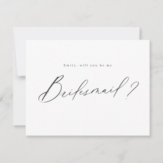 Matig minimaal zou u mijn bruidsmeisje manuscript kaart (Voorkant)