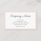 Matig Minimale Blush Visitekaartje (Achterkant)