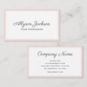 Matig Minimale Blush Visitekaartje (Voorkant / Achterkant)