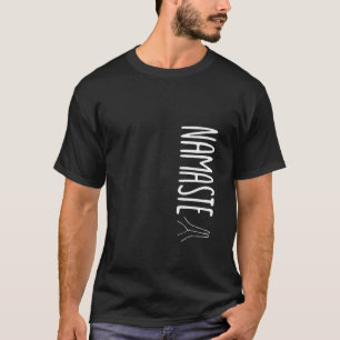 Matig namaste zwart-wit t-shirt