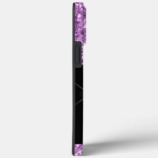 Matig Paars lichtgewicht glitter-dripmonogram Case-Mate iPhone Case (Achterkant / Rechts)