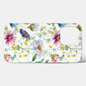 Matig patroon van wilde bloemen Case-Mate iPhone case (Achterkant (horizontaal))