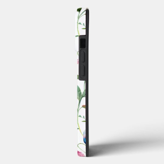 Matig patroon van wilde bloemen Case-Mate iPhone case (Achterkant / Links)