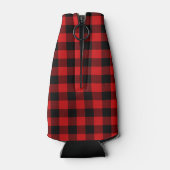 Matig penseel met rood geplakt kerstfeest flesjeskoeler (Achterkant)