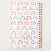 Matig regenboogpatroon Magisch Planner (Achterkant)