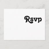 Matig Retro Lettering Menu Keuze RSVP-Briefkaart (Voorkant)