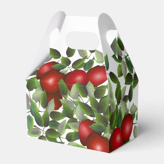 Matig rood appelfruit | Weddenschap-forenset Bedankdoosjes (Achterkant)