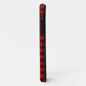 Matig rood geplakt met wit Beer Case-Mate iPhone Case (Achterkant/links)
