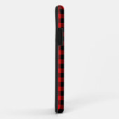 Matig rood geplakt met wit Beer Case-Mate iPhone Case (Achterkant/rechts)