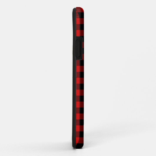 Matig rood geplakt met wit Beer Case-Mate iPhone Case (Achterkant/rechts)