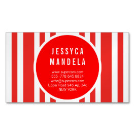 Matig rood visitekaartje magneet