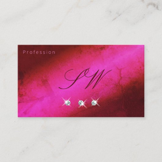 Matig Roze Burgundy Materieel Visitekaartje (Voorkant)