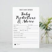 Matig Rustisch Baby shower Game PRINED (Staand voorkant)