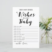 Matig Rustisch Baby shower Game PRINED (Staand voorkant)
