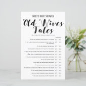 Matig Rustisch Baby shower Game PRINED (Staand voorkant)