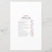 Matig Rustisch Baby shower Game PRINED (Achterkant)