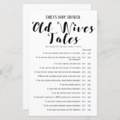 Matig Rustisch Baby shower Game PRINED (Voorkant / Achterkant)